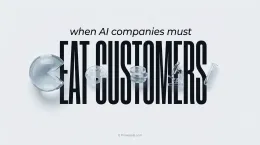 When AI companies must eat their customers